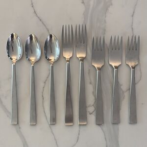 Lauffer Bedford Stainless Steel Flatware Holland Made Forks/Spoons 8 piece LOT